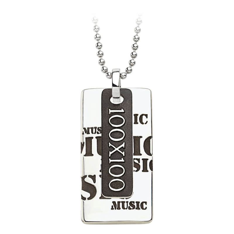 Ciondolo MUSIC con catena