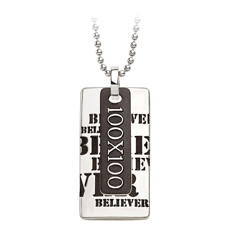 Ciondolo BELIEVER con catena