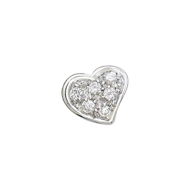 Cuore piccolo pavè brillanti